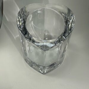 Royal Limited Clear Heart Votive Candleholder 24% Full Lead Crystal